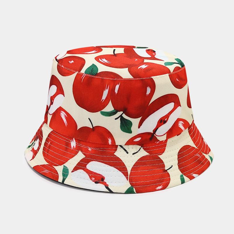 Hot Selling Fruit Pattern Bucket Hat Men and Women Outdoor Leisure Visor Summer Travel Hat