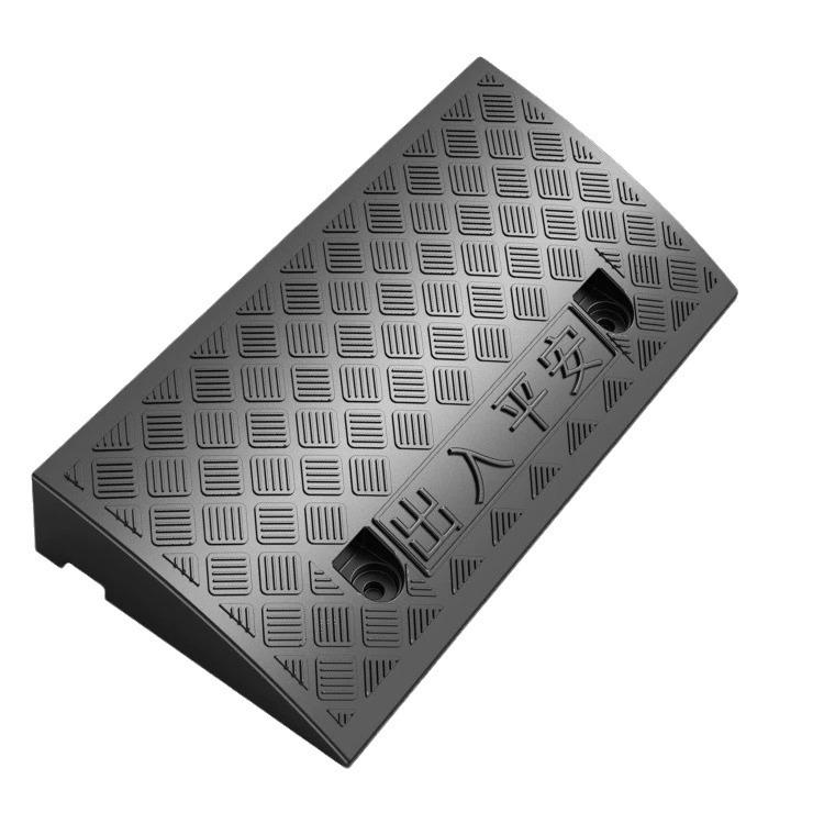Car Sill and Roadside Plastic Uphill Triangle Speed Bump Mat