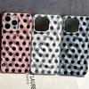 Black Wave Point Solid Color Silicone Case For Iphone 15 14 13 11 12 17 Plus 16 Pro Max Simple Minimalist Cover