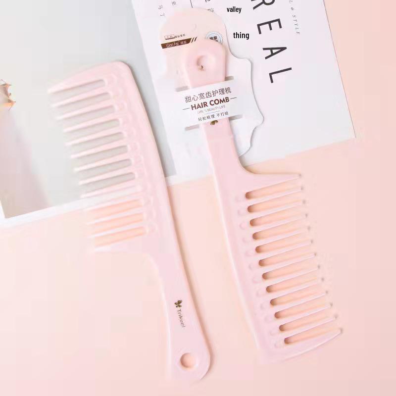 Wanfei Wide-Tooth Hair Comb for Thick Hair and Scalp Massage