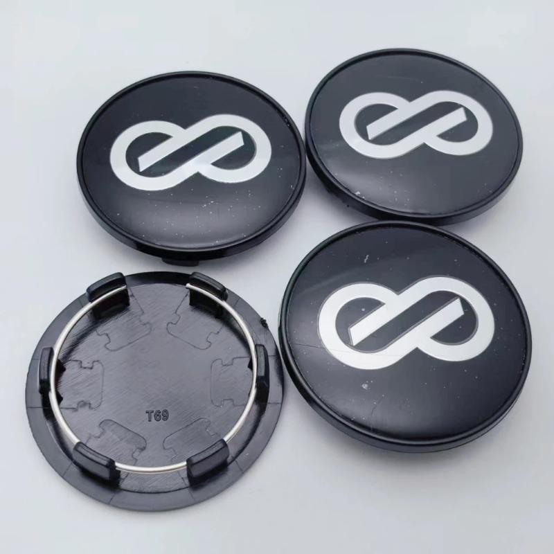 

4pcs JDM ENKEI Logo Badge Emblem Car Wheel Center Caps O.D 69MM Clips 56MM Wheels Hub Cap Rim Hubcaps Dust Cover Car Accessories Enkei Badge&4pcs T69 Wheel Cap