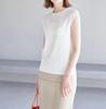 ROPE PICNIC Sheer Decollete Zero Sleeve Knit Size Medium Women's Pullover, GDM13350, 15,
