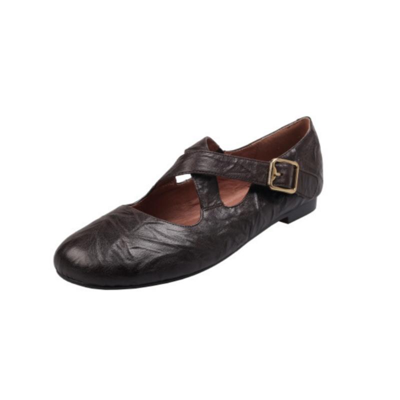 2025 Spring New Women's Leopard Horsehair Narrow Band Cross Strap Flats Round Toe Leisure Soft Comfortable Female Ballerinas Hot