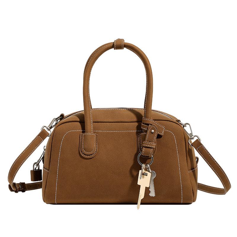 French Niche Retro Underarm Bag for Women New Autumn Shoulder Bag Matte Sense Commuter Boston Pillow Bag