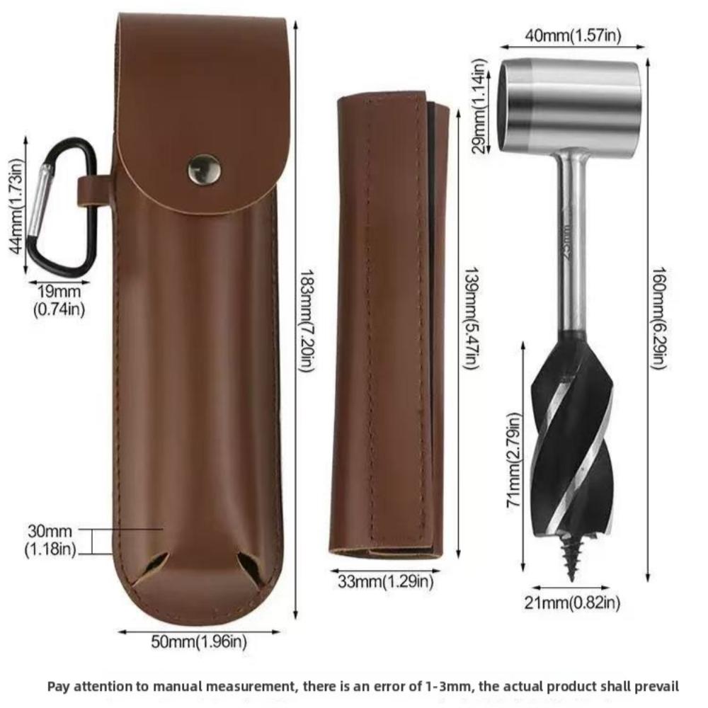 Dschungel-Überlebenswerkzeuge, Kompatibel mit Dschungel-Rucksäcken und Camping, Rucksack-Campingausrüstungskit Outdoor-Holzlochhersteller Outdoor-Rückwand