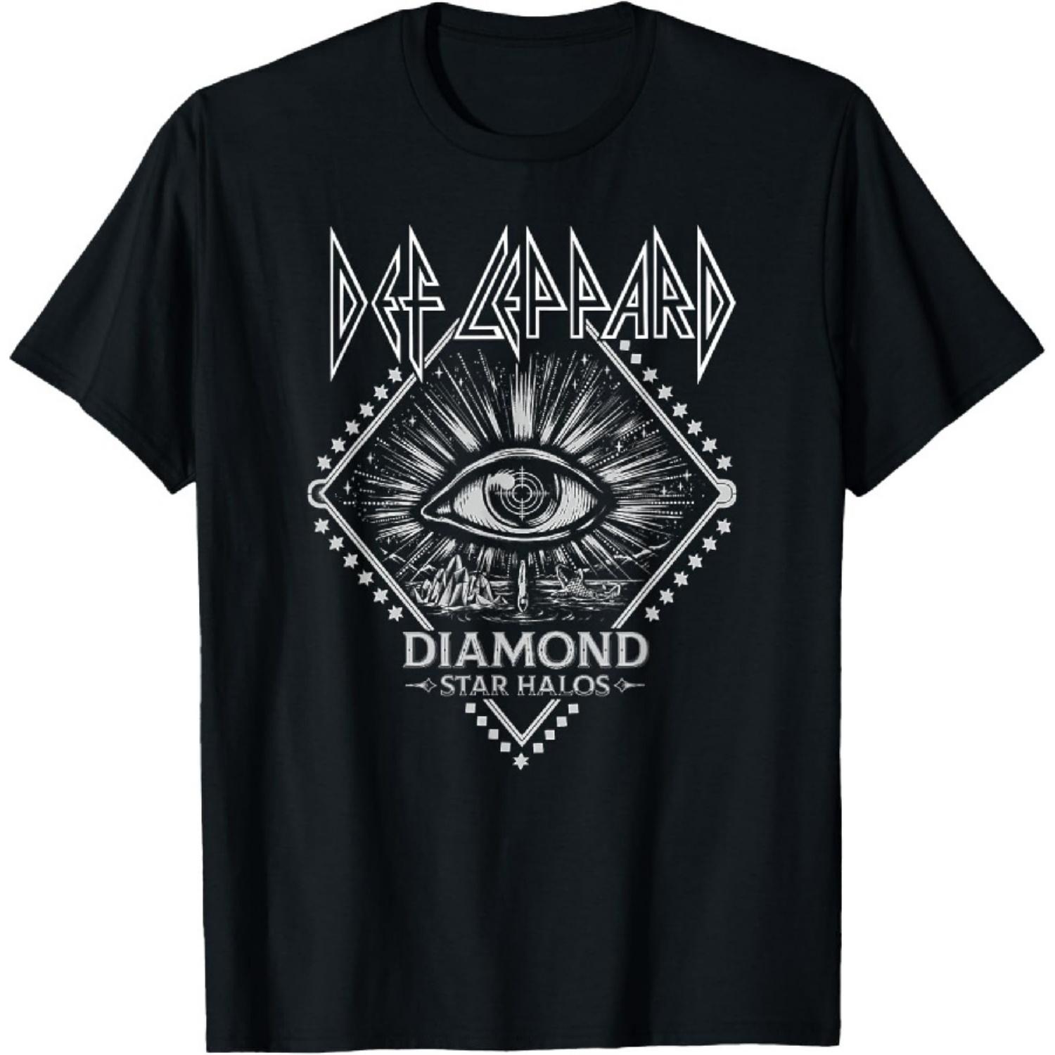 

Чоловіча футболка Def Leppard Black Diamond - Розмір S XXXXXL чорний