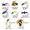 3Pcs 15 Different Styles  Realistic Nymph Dry/ WetFlies   Trout Fish Trout Fly Fishing Bait Artificial Lures