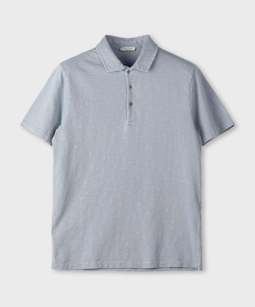 PANICALE Garment-Dyed Pastel Collared T-Shirt 2 Colors
