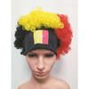 Fotbalový zápas Národní vlajka Paruka Afro vlasy Dekorace Fotbalový fanoušek Oslavné rekvizity