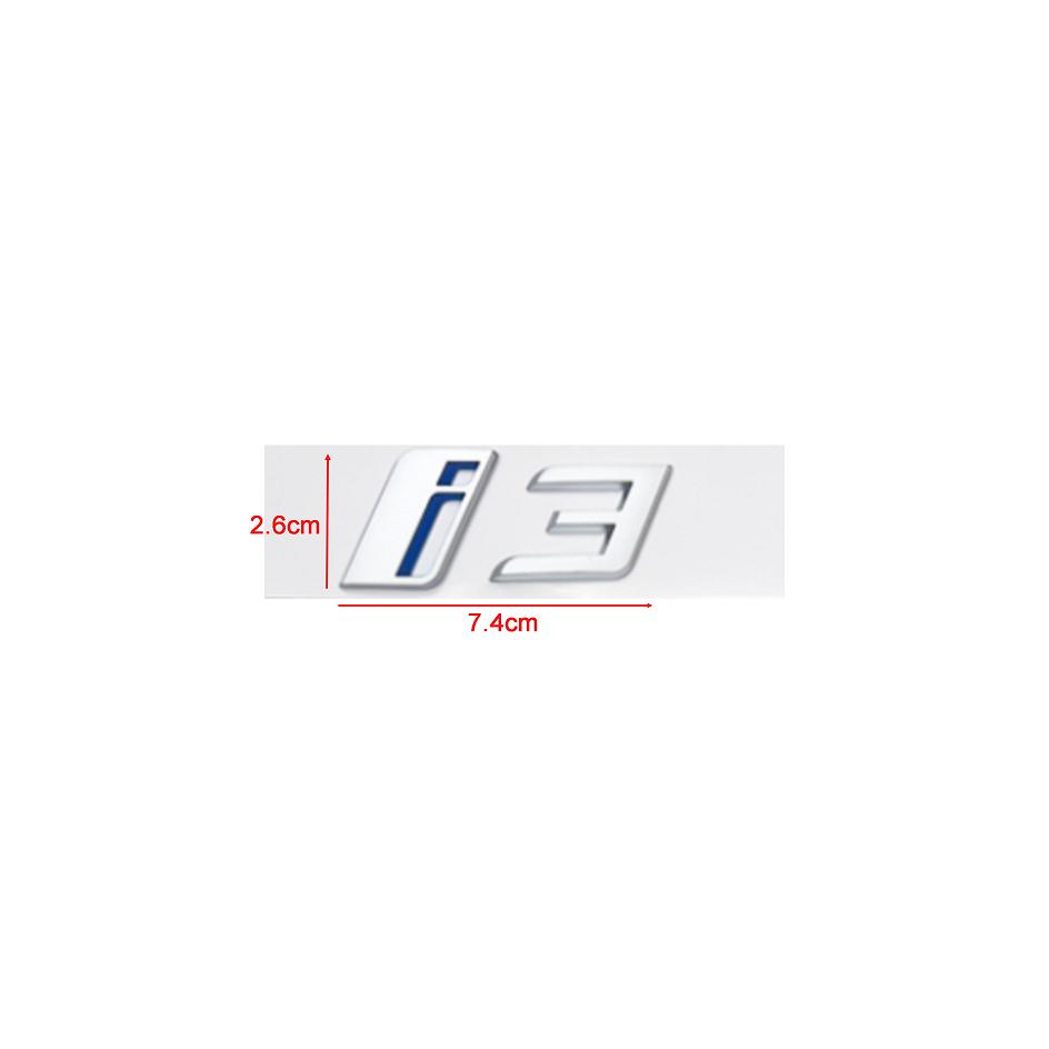 Car Stickers ABS 3D Letters Rear Trunk Emblem Logo for BMW iX i3 i4 i7 iX3 iX4 iX7 Matte Silver Accessories tv2