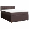 Exclusive House - Slatted Bed Base with Mattress Dark Brown 140x190 Cm