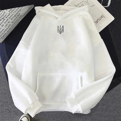 2025Męskie i damskie bluzy z kapturem, ukraińskie patriotyczne drukowane ubrania uliczne, kurtki z trójzębem streetwear hoodie