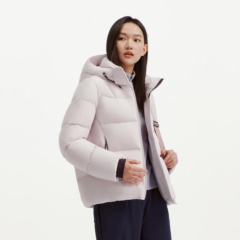 Tanboer Women's Short Down Jacket with Detachable Hood