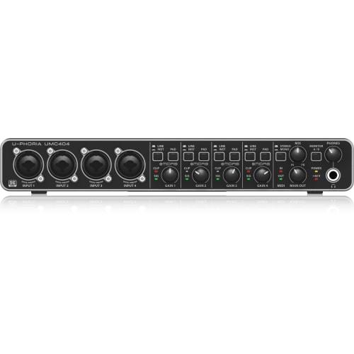 Behringer USB Audio Interface 4 Inputs 4 Outputs 24-bit 192kHz UMC404HD