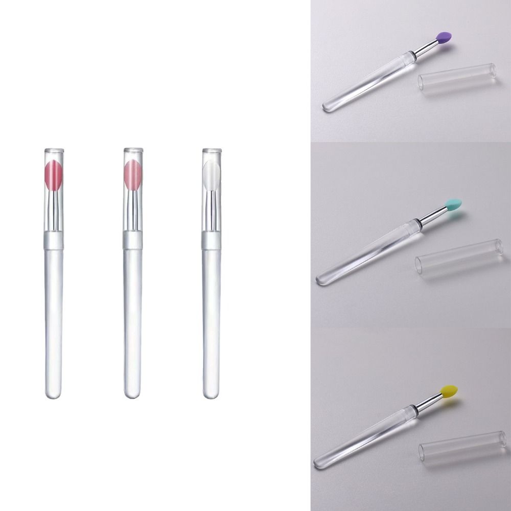 Cosmetic Tools Lip Mask Brushes Lip Brushes with Protect Cap Lipstick Applicators Makeup Brushes