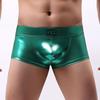 Men Underpants Low Waist Glossy Soft Breathable U Convex Pouch Slim Fit
