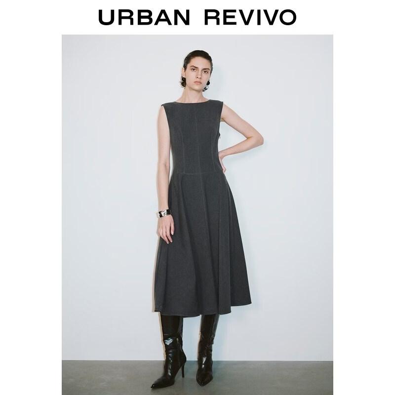 UR2026 Women s Sleeveless Round Neck Dress XL