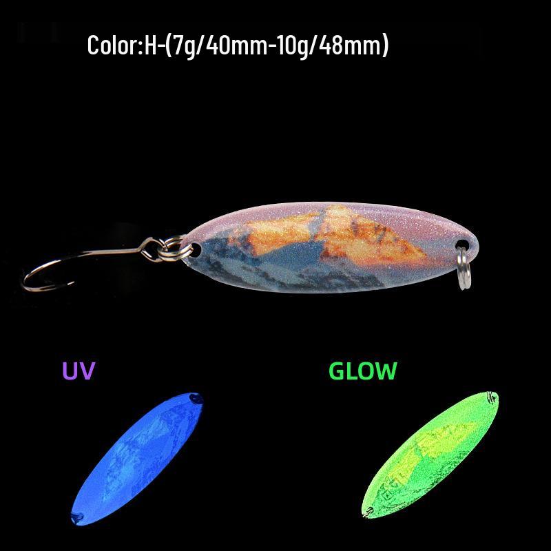 LETOYO UV Luminous 3D Printed Double-sided Trout and Asp Bait