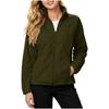Modische Damen Zip-Up Hoodie Jacke in Farbe