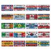 Kenteken Plaat Metaal Blikbord Landnaam Nationale Vlag Kunst Schildering Bar Club Huisdecoratie Pin-up Muurborden Plaquettes 15x30cm