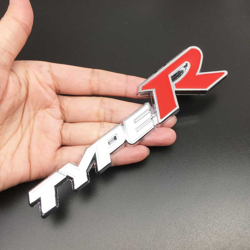 3D Metal Car body Side Emblem Badge Sticker For Honda Type R City CR-V XR-V HR-V Accord FIT Jazz Stream Crider Greiz CIVIC