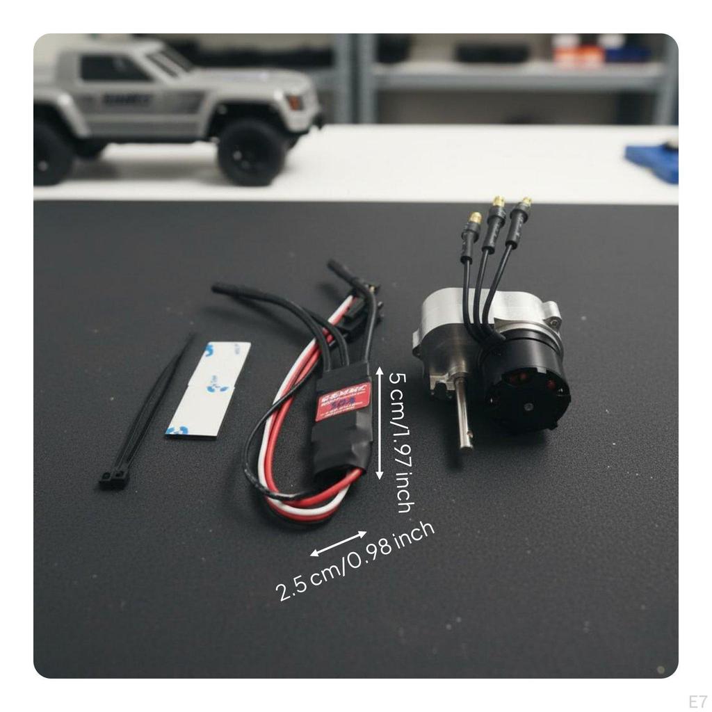 Motor and ESC Combo Rotational Force Compensation Outrunner with Metal Gearbox Upgrade Part RC