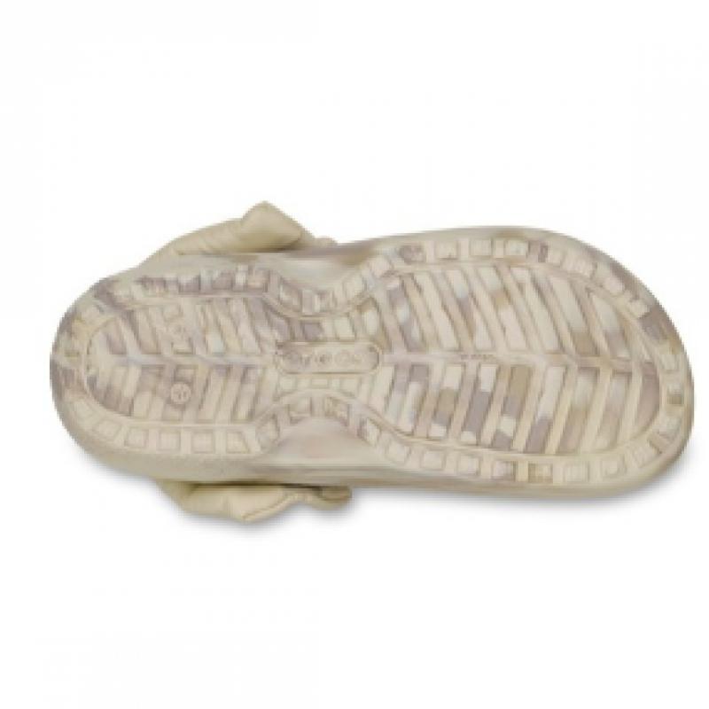 Crocs Classic Puff Strap Marble Lined Clog 211980 2y3