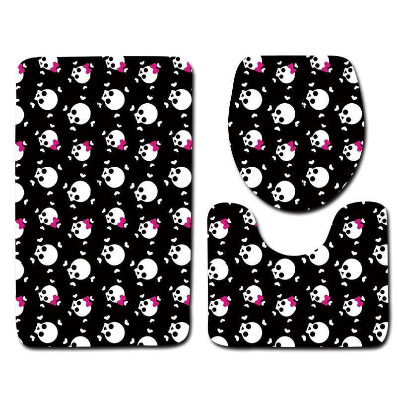 Bathroom Floor Mat Bathroom Mat Toilet Three-Piece Set