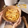 Air Fryer Paper Pad, Food Grade Oil Absorbent Paper, Round Tin Foil for Baking, BBQ Silicone Paper, Non-Stick Liner