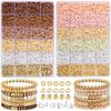 2000Pcs24 Grid 5-Color Clay Bead Spacer Bead Set Bracelet Jewelry Making Set