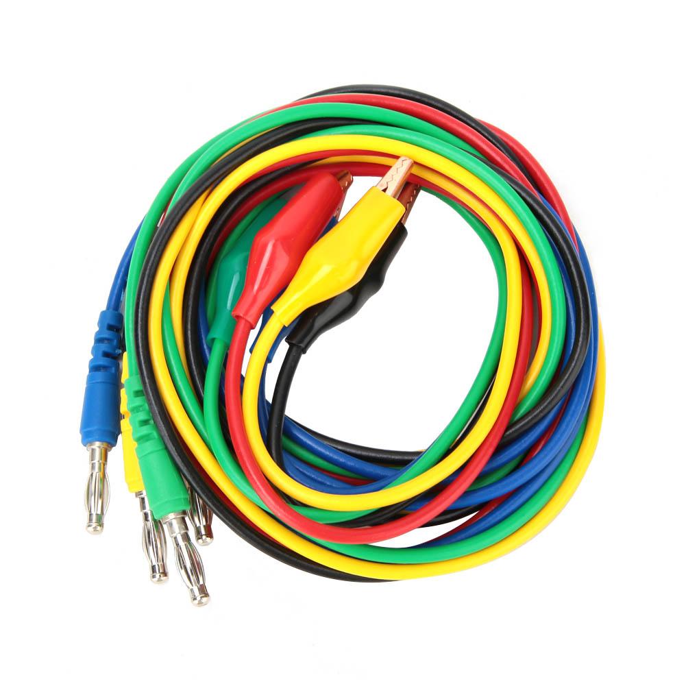 

p1042 4mm Banana Plug to 10mm Aligator Clip Adaptor Probe Test Cable
