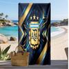 Asciugamano da Spiaggia Stampa Calcio Argentina Asciugatura Rapida Super Assorbente Morbido Asciugamano da Bagno per Nuoto Spiaggia Viaggio Souvenir Regalo per Fan