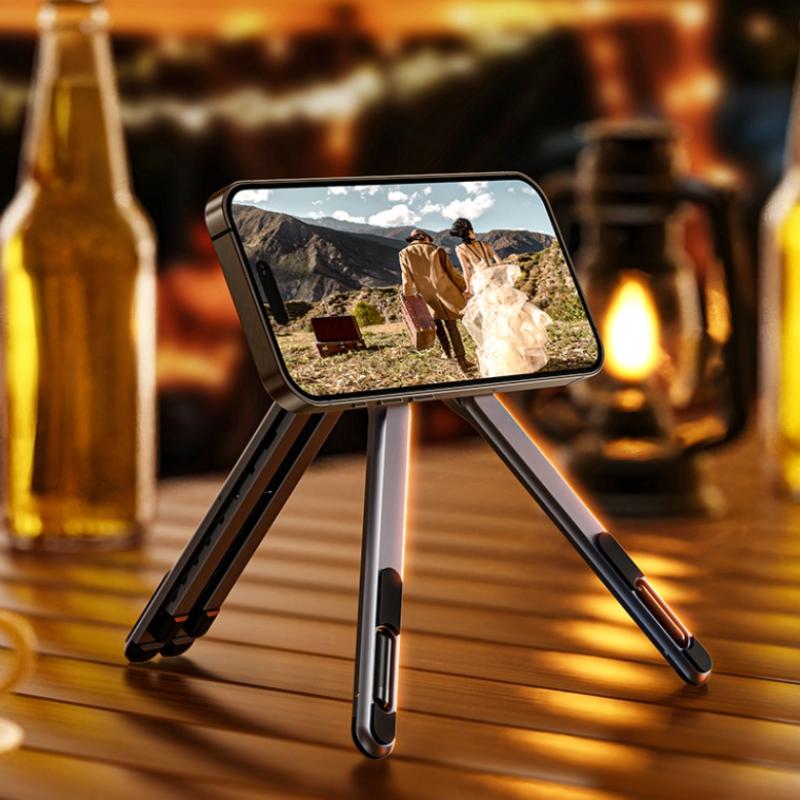 

Portable Folding Desktop Notebook Magnetic Stand Aluminium Alloy Tablets Holder Universal Mobile Phone Holder Adjustable