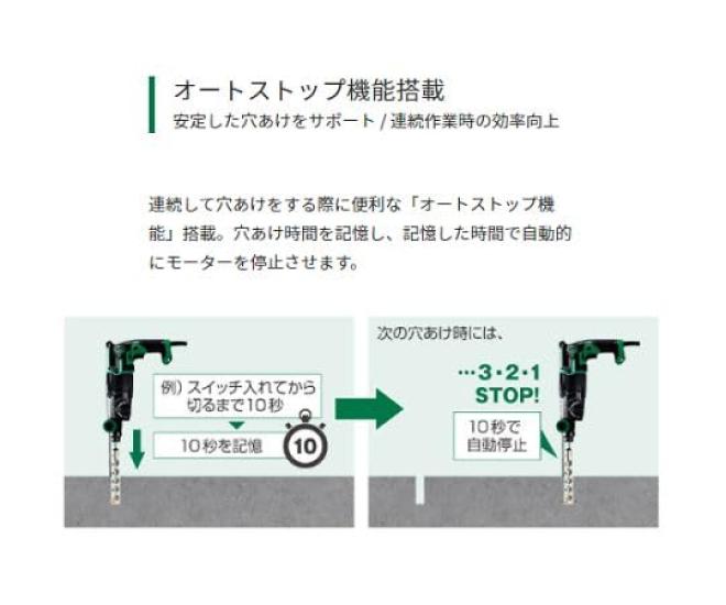 Koki Holdings Hammer Drill with Variable Speed Control 900W/28mm EA810CE-5
