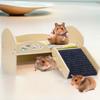 Wooden Small Animal Bed Washable Guinea Hideout Platform Reusable Multi-Level Guinea Pig Castle for Hamsters Bunny Chinchillas