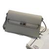 New lychee pattern leather half cover hand grab bag genuine leather women's bag single shoulder underarm bag oblique span bag wholesale