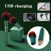 2 In 1 Electric Foundation Brush Vibration Makeup Brush Multi-Function Soft Fluffy Portable Rechargeable Detail Makeup Tools