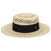 [Brown Hat]_Coco Boater Hat - Ivory