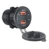 Durable-USB Outlet For Car With Voltmeter Touch Switch Dual QC3.0& PD 3 Ports USB C Socket For Car Boat Marine Truck RV