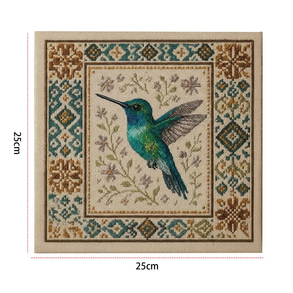 Cardinal Cross Stitch Kit DIY Needlepoint Printed Cross Stitch Art Bird Cotton Embroidery Craft Home Wall Art Decoration