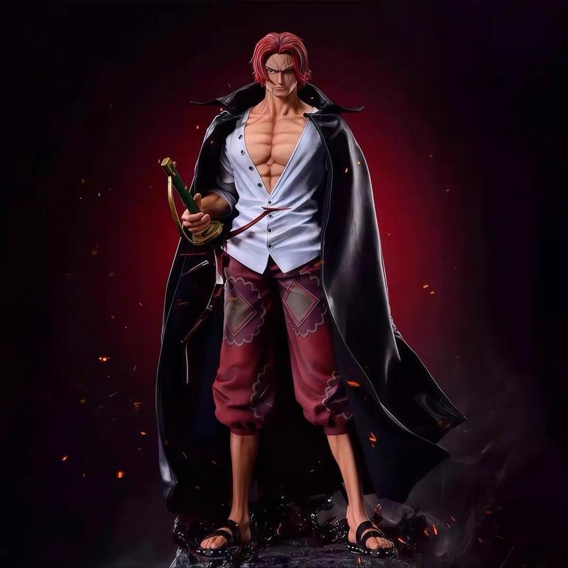 

67 см В наличии One Piece Шанкс Аниме Фигурка Большая Рыжеволосая ПВХ Статуя Модель Кукла Для Украшения Комнаты Коллекции И Подарков Подвижная Сочлененная Масштаб
