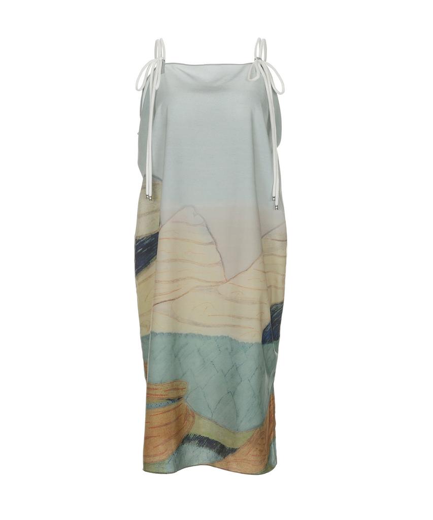 Raub Lounge Wear Print Dress_Blue