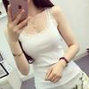 Camisole Lace Solid One Size Fits Black White [DBH] 2-Piece Set, Sweat-Absorbent Camisole, Innerwear, Women's Tops, Underwear, All-Season Layering,
