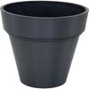 Flower Pot - MEGA COLLECTIONS - Ecostone Planter - Ø 35 Cm - H 30 Cm - Black