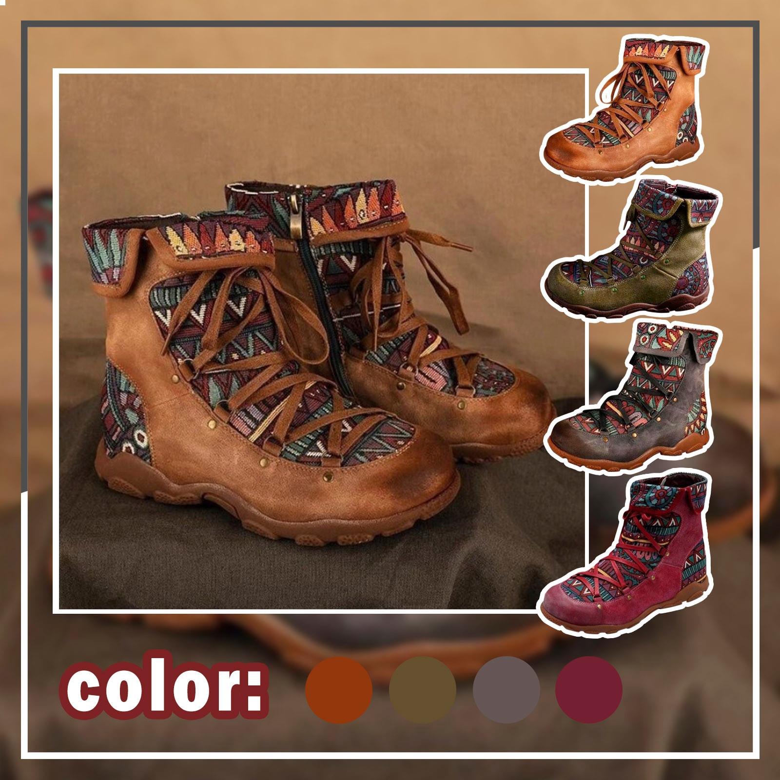 

Зимние и осенние сапоги. Женские короткие сапоги. Богемная обувь.