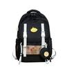 High-value college wind contrasting color splicing backpack Level 1-3 student large-capacity backpack