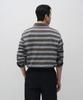 MUSINSA STANDARD Multi-Stripe Long Sleeve Polo Shirt [Brown]