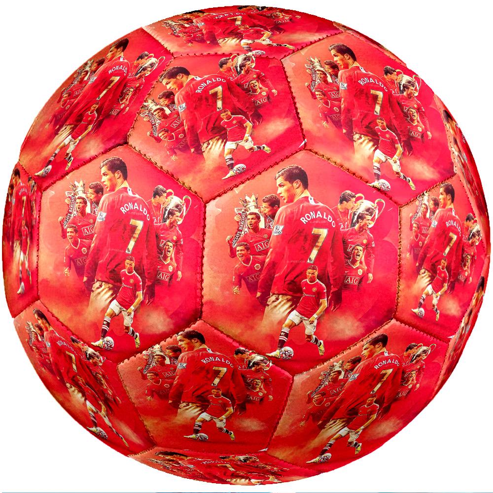 Cristiano Ronaldo Theme Soccer Ball Size 5 Soccer Ball Soft Touch Professional Training Football for Outdoor Sports