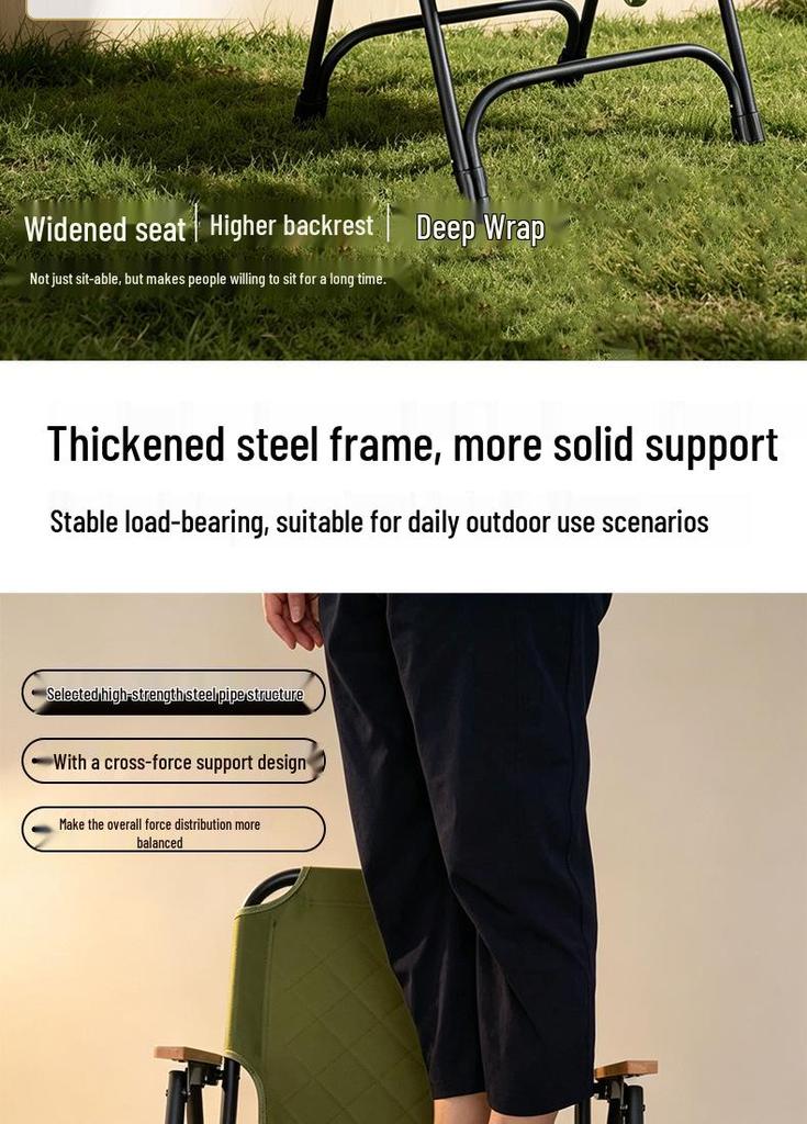 Portable Foldable Outdoor Leisure Chair for Fishing, Beach, Camping, and Art Sketching