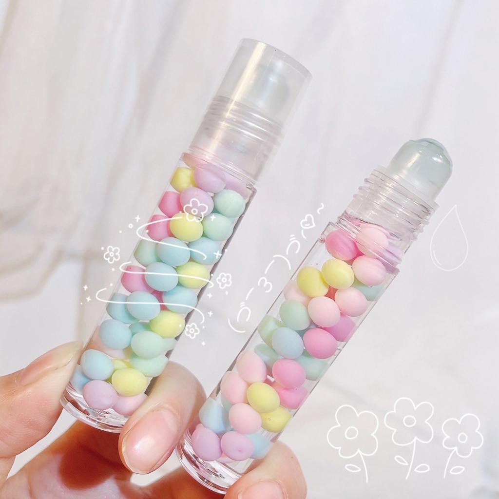 Hydrating Roll on Fruit Serum Lip Balm Lip Oil Transparent Moisturizing Lip Gloss Lipstick